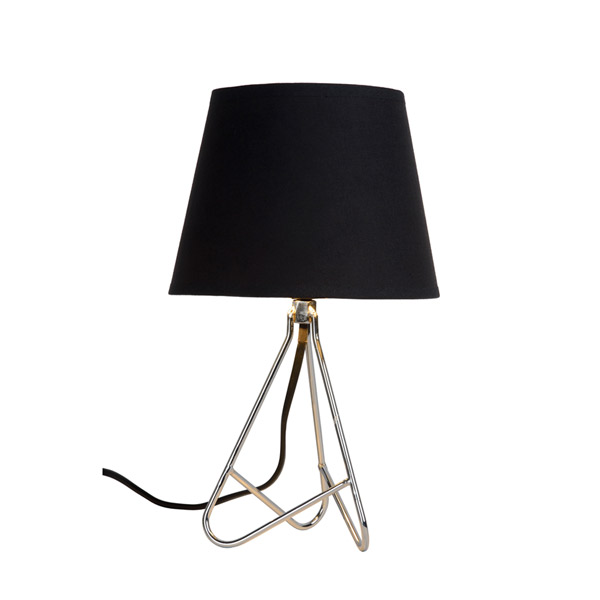 GITTA - Table lamp - Ø 17 cm - E14 - Chrome Lucide