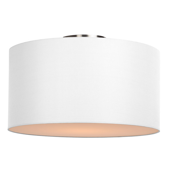CORAL - Flush ceiling light - Ø 45 cm - E27 - White Lucide