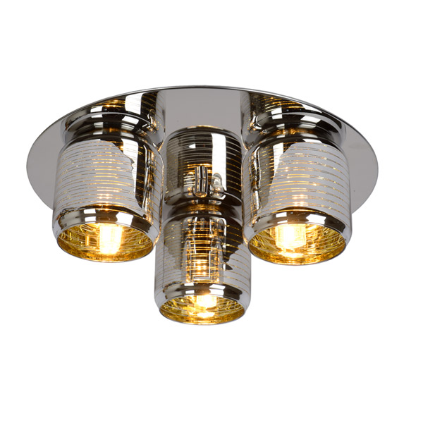ERYN - Flush ceiling light - Ø 38 cm - G9 - Chrome Lucide