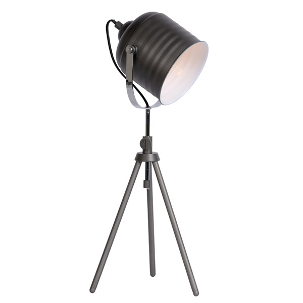 STUDIO - Table lamp - Ø 22,5 cm - E14 - Grey iron Lucide