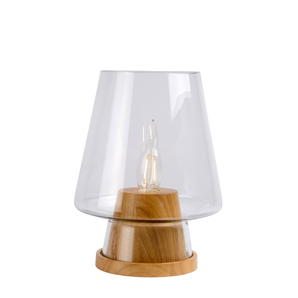 GLENN - Table lamp - Ø 19 cm - E14 - Light wood Lucide