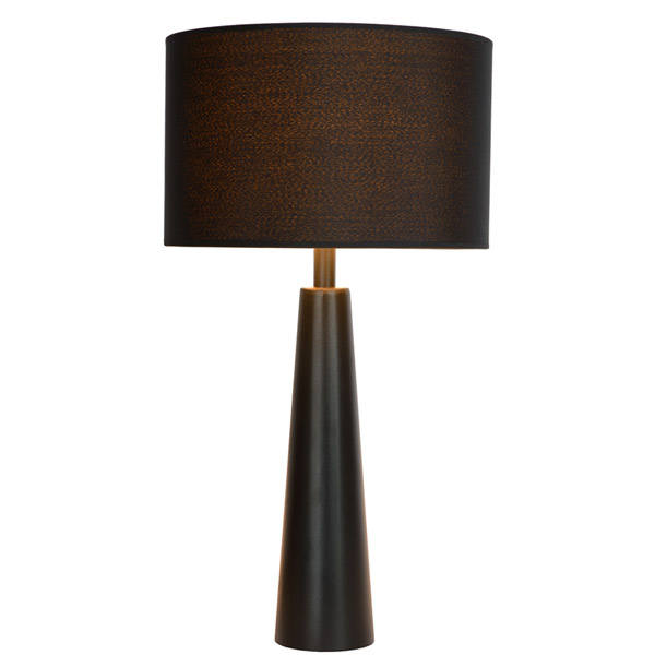YESSIN - Table lamp - Ø 32 cm - E27 - Black Lucide