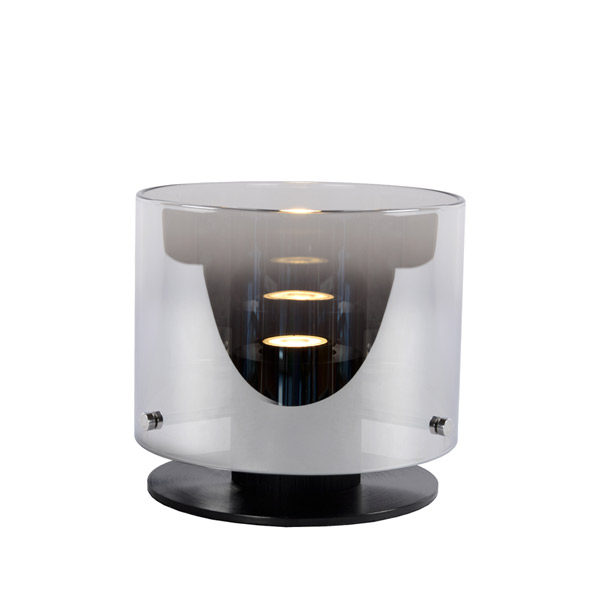 OWINO - Table lamp - Ø 20 cm - LED - GU10 - 1x5W 3000K - Smoke Grey Lucide
