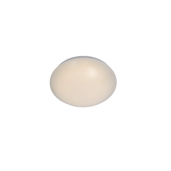 BIANCA-LED - Flush ceiling light Bathroom - Ø 24,5 cm - LED - 1x8W 3500K - IP21 - Opal Lucide