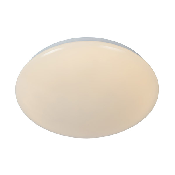 BIANCA-LED - Flush ceiling light Bathroom - Ø 36 cm - LED Dim. - 1x18W 3500K - IP21 - 3 StepDim - Opal Lucide
