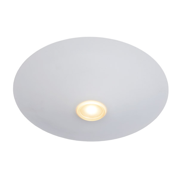 TROY - Flush ceiling light - Ø 35 cm - LED Dim. - 1x12W 3000K - White Lucide