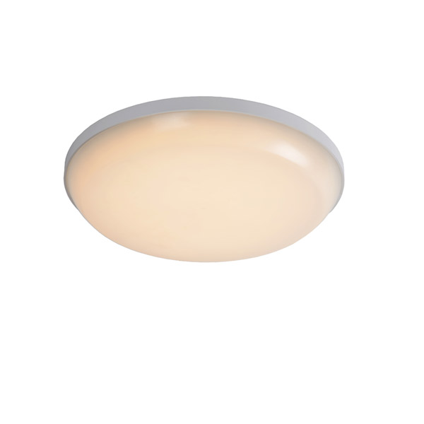 TISIS LED - Flush ceiling light Bathroom - Ø 28 cm - LED - 1x24W 3000K - IP54 - White Lucide