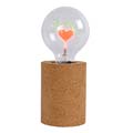 03517/03/43 Lucide CORKY Table Lamp-I LOVE YOU- G80/E27/3W Brown  