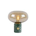 03520/01/62 Lucide CHARLIZE Table lamp E27/40W Amber glass/Green marb  