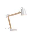 03601/01/31 Lucide TONY Desk Lamp E14 L41 W14 H69cm White  