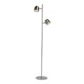 03703/10/12 Lucide SKANSKA-LED Floor Lamp 2x5W H141cm Satin chrome 