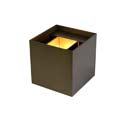 09217/04/97 Lucide XIO Wall Light Square G9/3.5W 350LM 2700K Bronze  