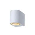 22861/05/31 Lucide ZORA-LED Wall Light GU10/5W L9 W6.5 H8cm White уличный настенный светильник