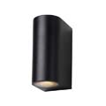 22861/10/30 Lucide ZORA-LED Wall Light 2xGU10/5W L9 W6.5 H15cm Black уличный настенный светильник