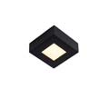 28117/11/30 Lucide BRICE-LED Ceiling L Dimmable 8W Square IP44 Black  