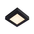 28117/17/30 Lucide BRICE-LED Ceiling L Dimmable 15W Square IP44 Black  