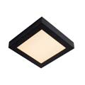 28117/22/30 Lucide BRICE-LED Ceiling L. Dimmable 22W Square IP44 Blac  