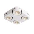 33158/19/31 Lucide MITRAX-LED Ceilingl Light 4x5W 3000K L25 W25cm  