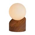 45561/01/70 Lucide LEN Table Lamp G9excl O10cm H26cm Dark Wood  