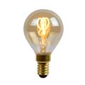 49046/03/62 Lucide Bulb LED globe 4.5cm E14/3W 2200K Dimmable Amber  