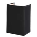 61254/14/30 Lucide CORAL Wall Light E14 Shade Rectan. H20cm Black  