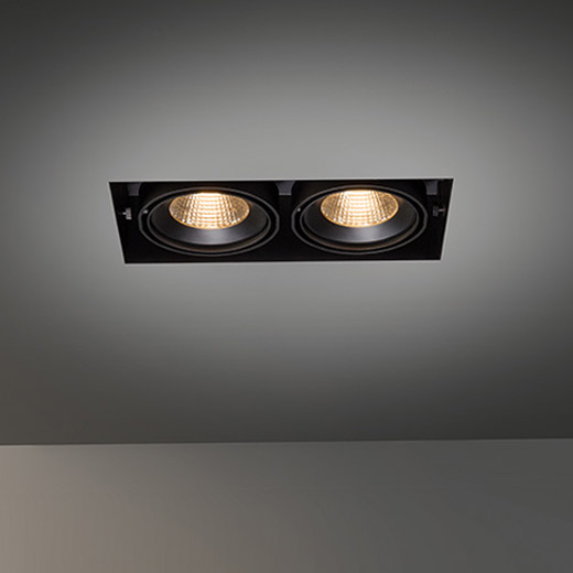 Multiple trimless for 2x LED GE Modular    