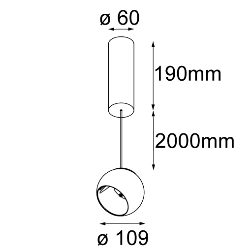  Marbul suspension adjustable LED warm dim Tre dim GI Modular  