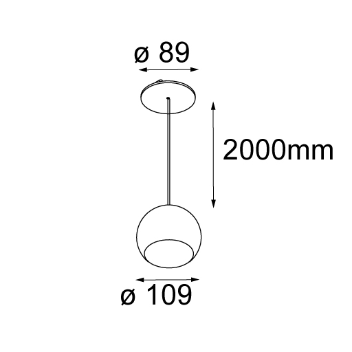  Marbul suspension LED warm dim GE Modular  