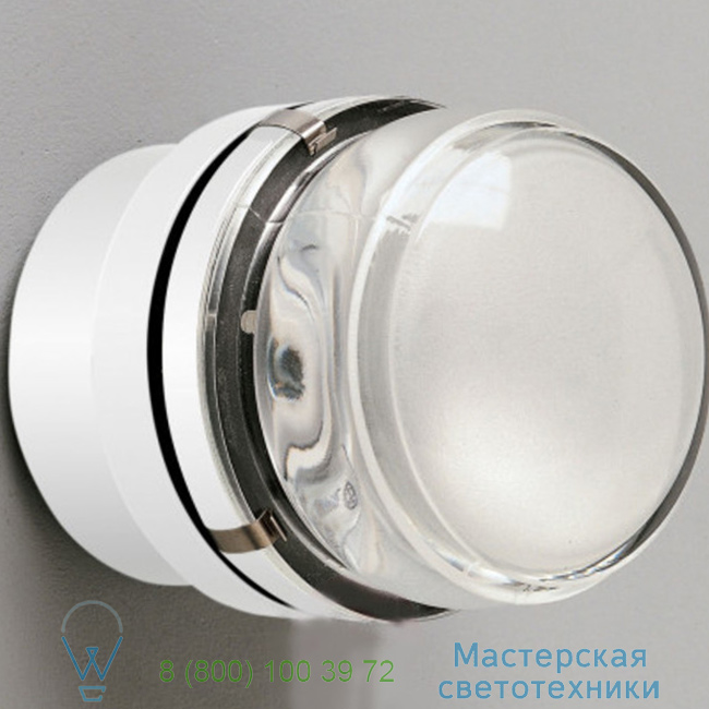  Fresnel Oluce LED, IP44, 3000K, 550lm, 12cm, H10cm    1148_L_blanc 1