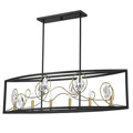 1-2033-6-62 Savoy House Suave 6 Light Linear Chandelier 