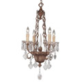 1-34018-4-300 Savoy House Bronze&Crystal 4 Light Chandelier 