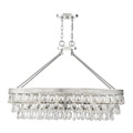 1-8702-8-109 Savoy House Windham 8 Light Polished Nickel Linear Chandelier  