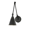 9-961CP-1-89 Savoy House Morland 1 Light Matte Black Wall Sconce  