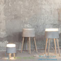 Concrete Serax white, LED, 18cm, H24cm   B7214483