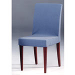 40 4-22 - Plaza chair, blue fabric., Schuller