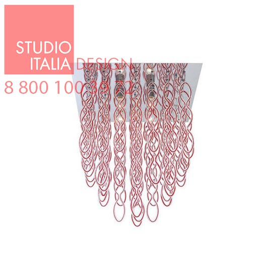 Lole PL2 cristallo/ rosso   Studio Italia Design