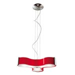 Tris SO1 glossy red подвесной светильник Studio Italia Design