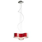 Tris SO2 glossy red подвесной светильник Studio Italia Design