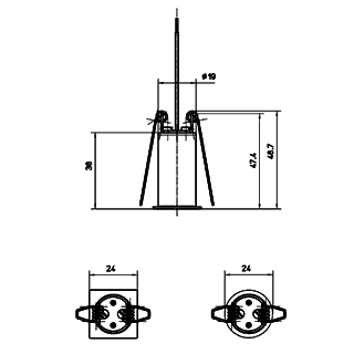  DOT QUADRO 20 KIT 4 SIDE   KT1227-Q-LBN4