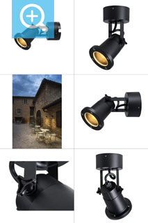 1002867 SLV by Marbel NAUTILUS WL QPAR51 Outdoor surface-mounted wall light black