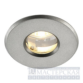 OUT 65 downlight, round, silvergrey, MR16, max. 35W