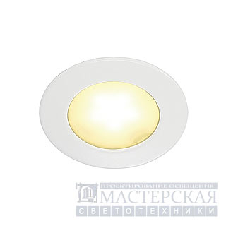 Downlight, DL 126 LED, round, white, 3W LED, warm white, 12V
