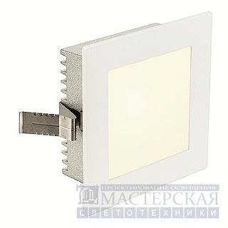 FLAT FRAME BASIC recessed luminaire, square, white, G4, max. 20W
