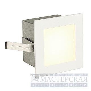 FRAME BASIC LED recessed luminaire, square, matt white, warmwhite LED