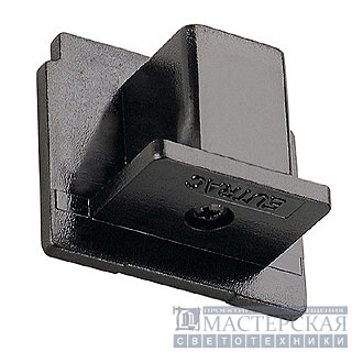EUTRAC end cap for 3-phase track, black