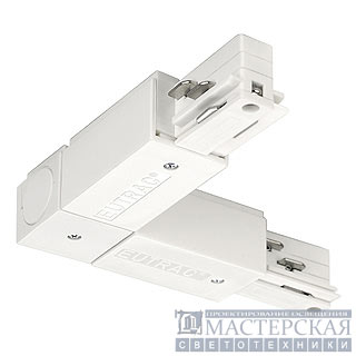 EUTRAC L-connector ground inside, white
