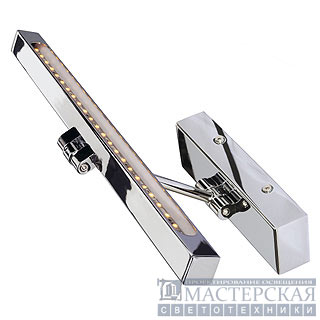 LED picture luminaire strip, chrome,2W, incl. LED strip with 24 warmwhite LED