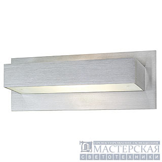TANI wall lamp, R7s, square, alu-brushed, R7s 118mm, max. 200W