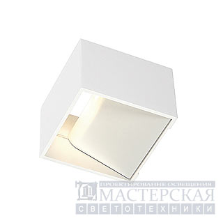 LOGS IN wall lamp, square, white, 5W LED, 3000K