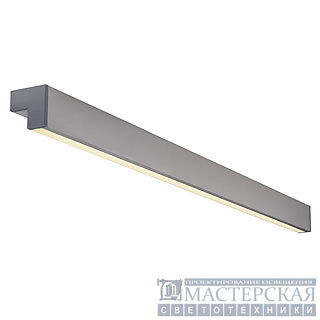 L-LINE 120 wall and ceiling luminaire, silvergrey, T5 Energy Saver, 28W